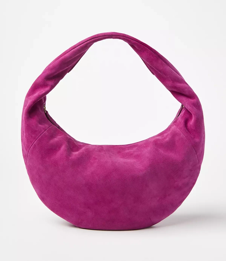 Suede Hobo Bag