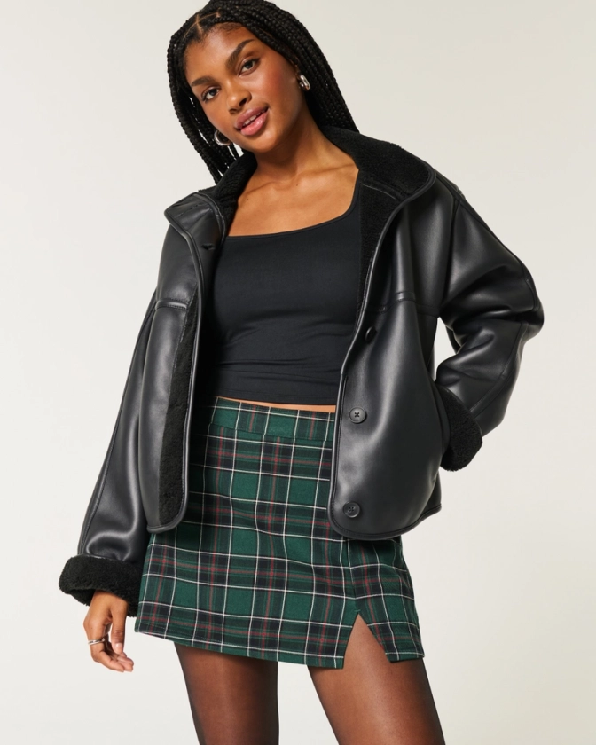 Women's A-Line Mini Skort | Women's Bottoms | HollisterCo.com