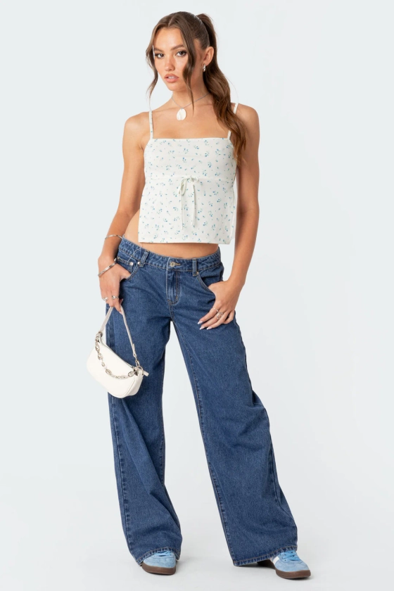 Raelynn Washed Low Rise Jeans