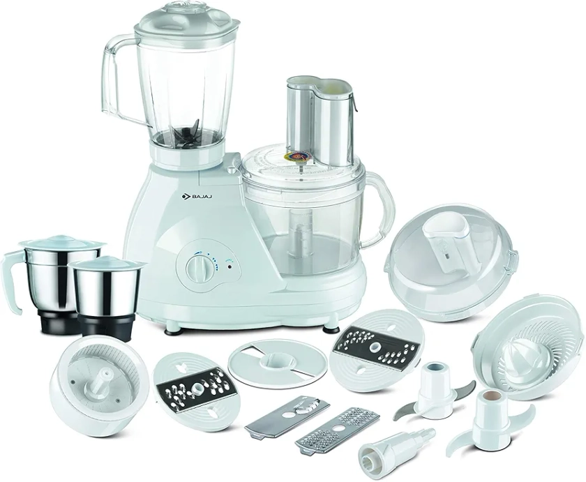 Bajaj Food Factory FX 11 600 Watts Food Processor (White) : Amazon.in: Home & Kitchen