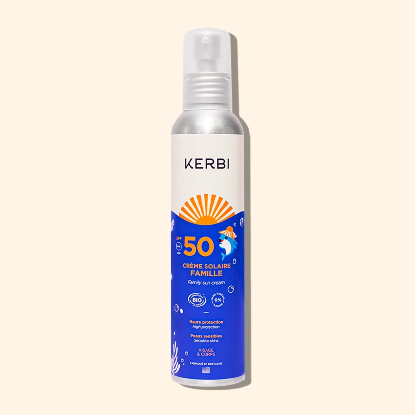 Crème solaire famille SPF 50