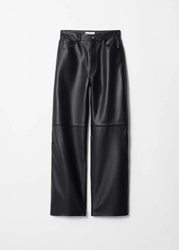 Pantalons en cuir - Noir - Leather Trousers - & Other Stories FR