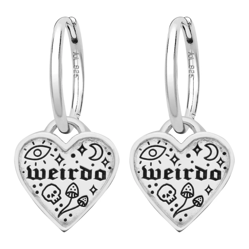 WEIRDO - Sterling Silver Hoops