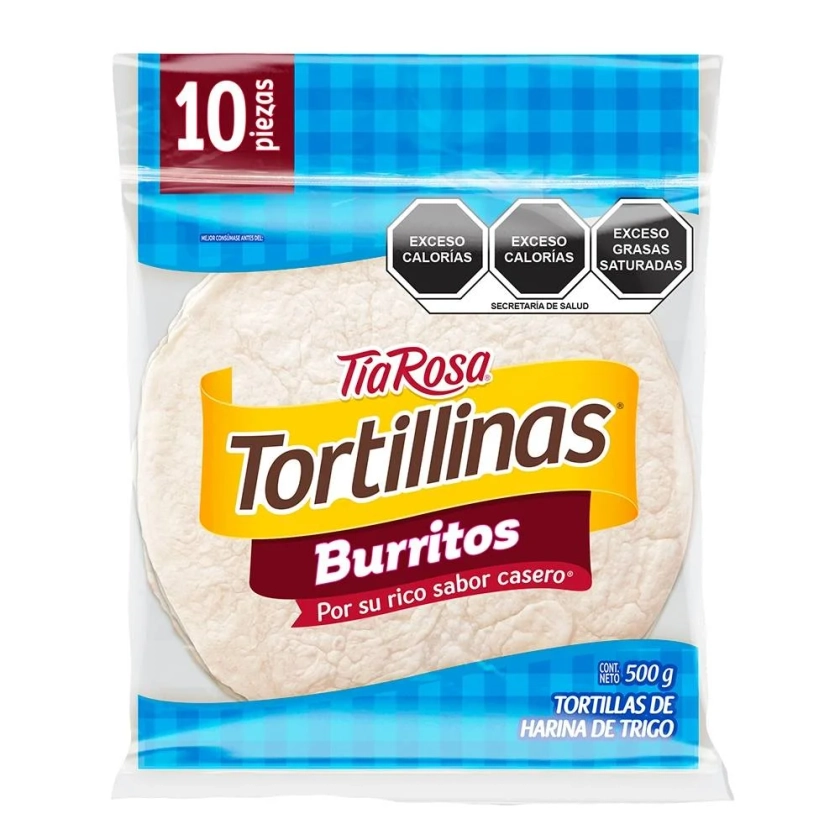 Tortillas de harina Tía Rosa Tortillinas burritos tamaño XL 500 g