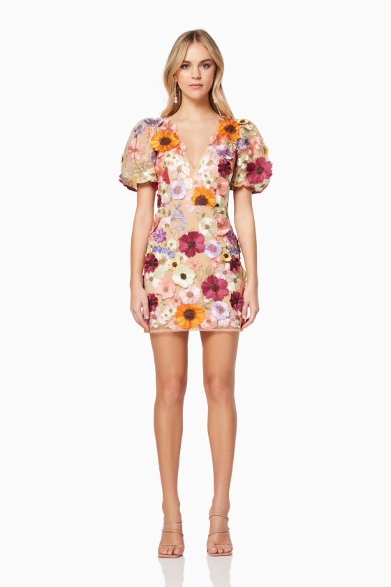 Rosalind 3D Floral Mini Dress