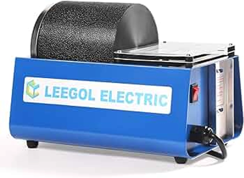 Leegol Electric Rock Tumbler Machine - Single Drum 3LB Rock Polisher (Single Barrel)