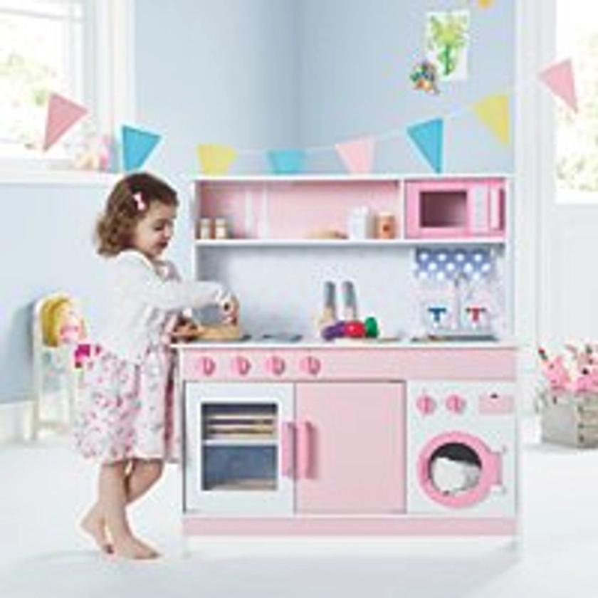 Pink Wooden Kitchen | Toys & Character | George at ASDA