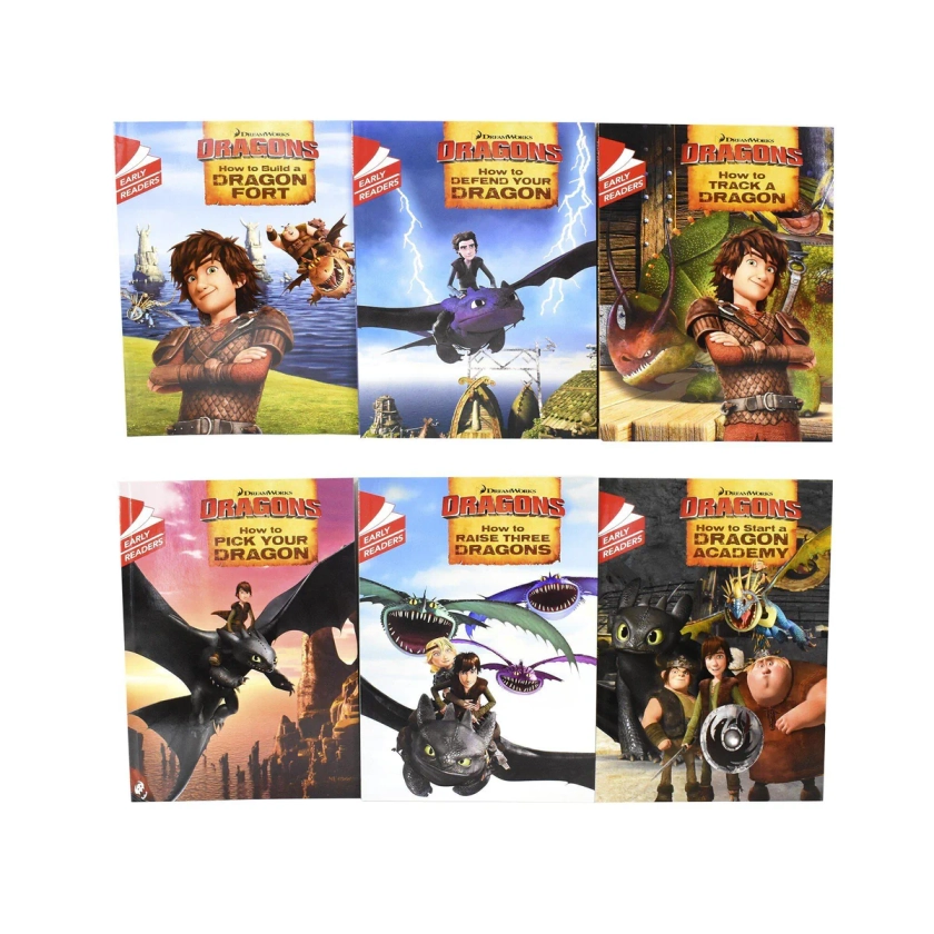 How To Train Your Dragon Early Reader 6 Books Children Set - Ages 5-7 - Paperback By Erica David