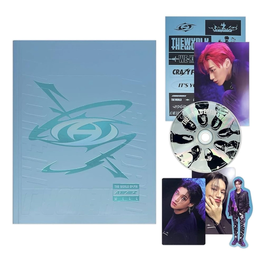 ATEEZ - 2nd Album Photobook + DISC + Contents Envelope + Album Sticker + Member Sticker + Postcard + Photocard A + Photocard Z + 2 Pin Badges + 4 Extra Photocards: ATEEZ: Amazon.fr: CD et Vinyles}