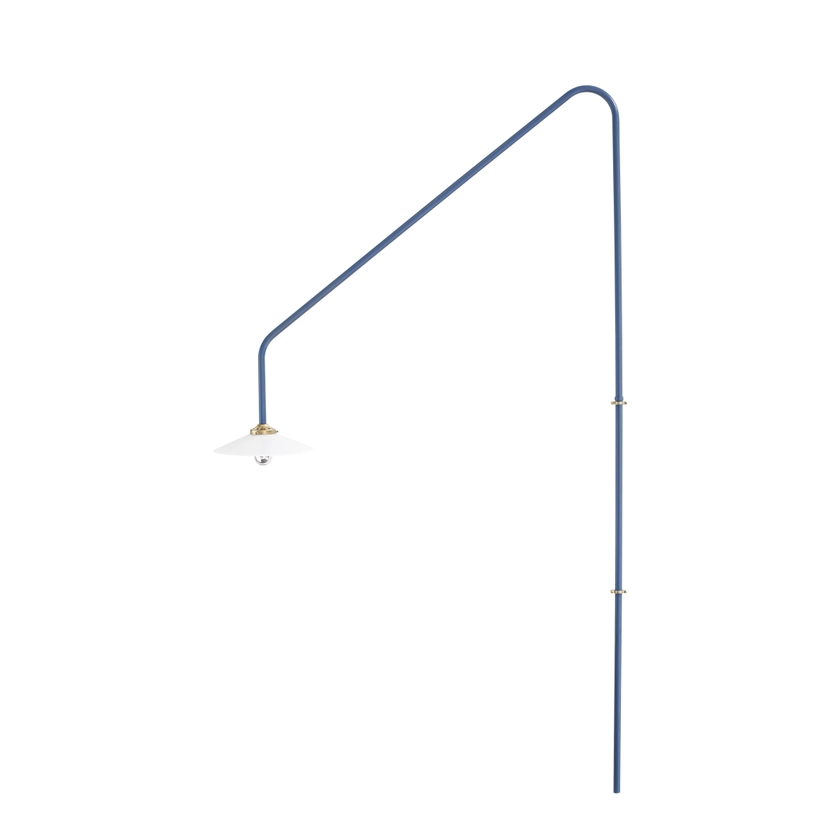 Applique avec prise Hanging Lamp n°4 métal bleu / H 180 x L 90 cm - valerie objects