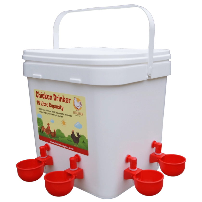 Chicken Drinker - 15L Automatic Poultry Water Dispenser - Little Hen Supplies
