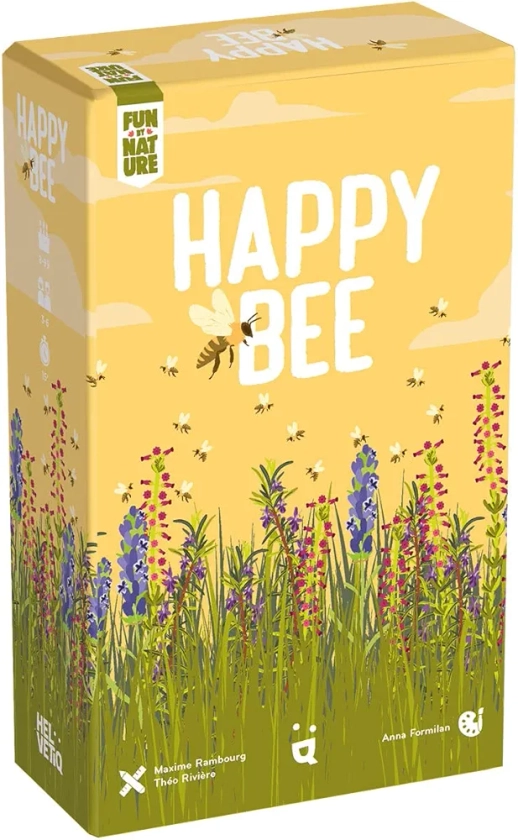 Helvetiq | Happy Bee | Card Game | Ages 8+ | 3-6 Players | 15 Minutes Playing Time