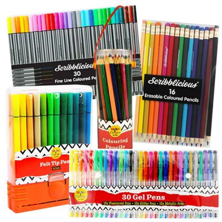 Multi-Coloured Pens & Pencils Bundle