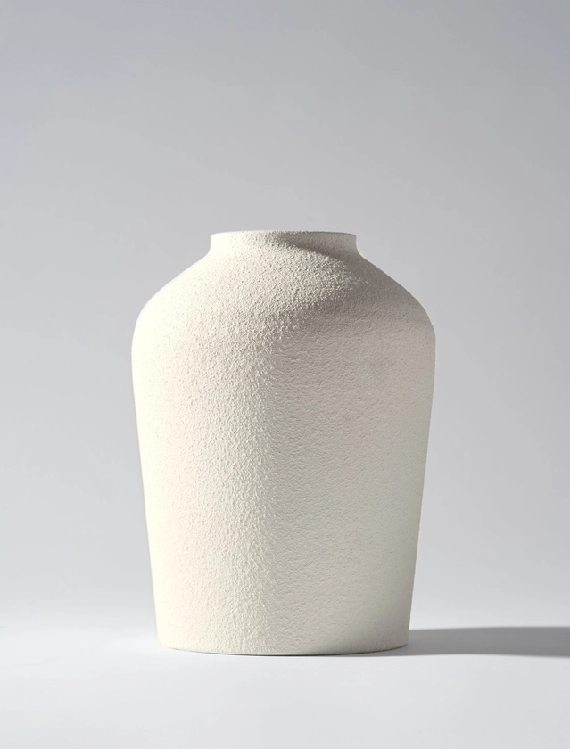 Ema Vase - Textured Pale Taupe