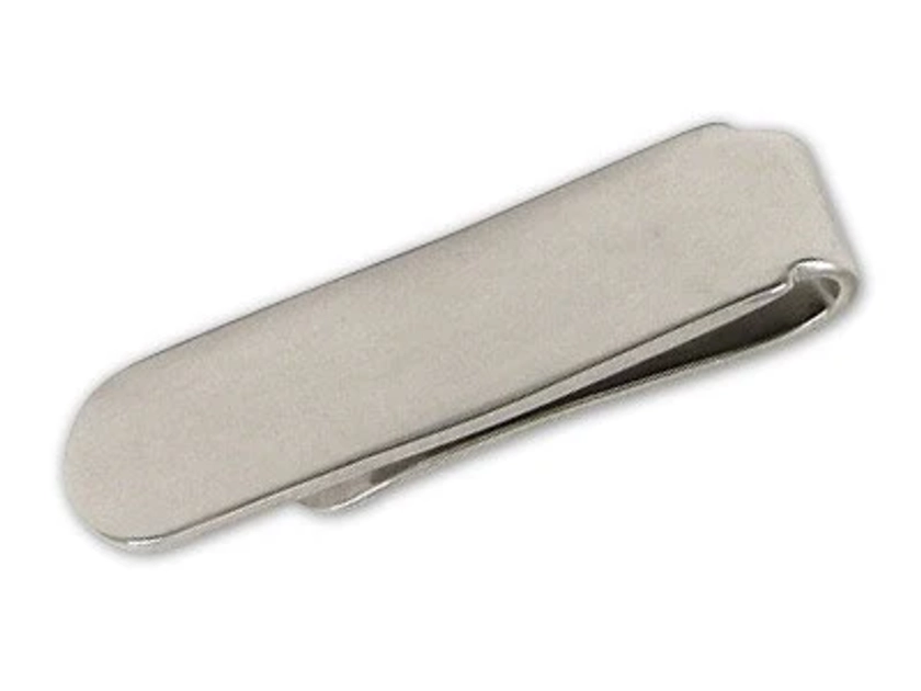 Smooth Slide Clasp Silver Tie Bar | Metal Tie Bars | Tie Bar