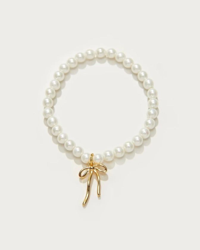 Bowtie Pearl Bracelet | En Route Jewelry | En Route Jewelry