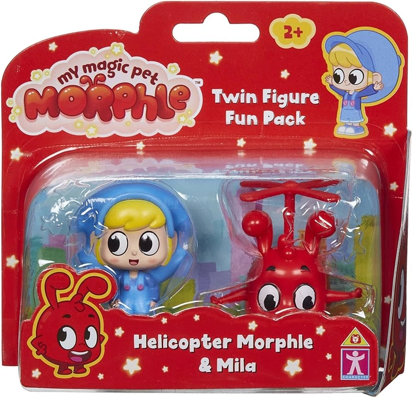 MORPHLE TWIN FIGURE FUN PACK, Moonbug Toys, Imaginative Play Figure Set, Gift For 2-5 Year Old