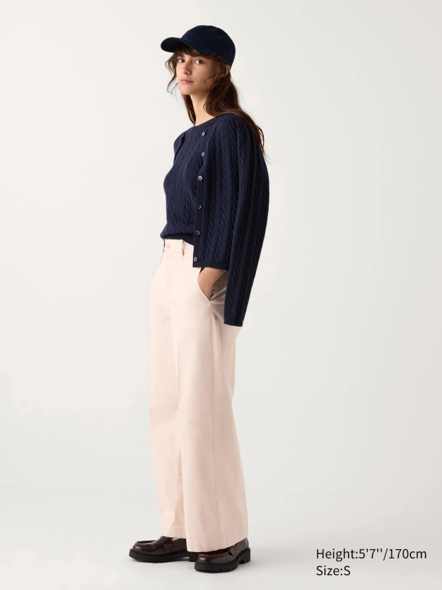 Pantalon Chino Large pour Femme | UNIQLO FR