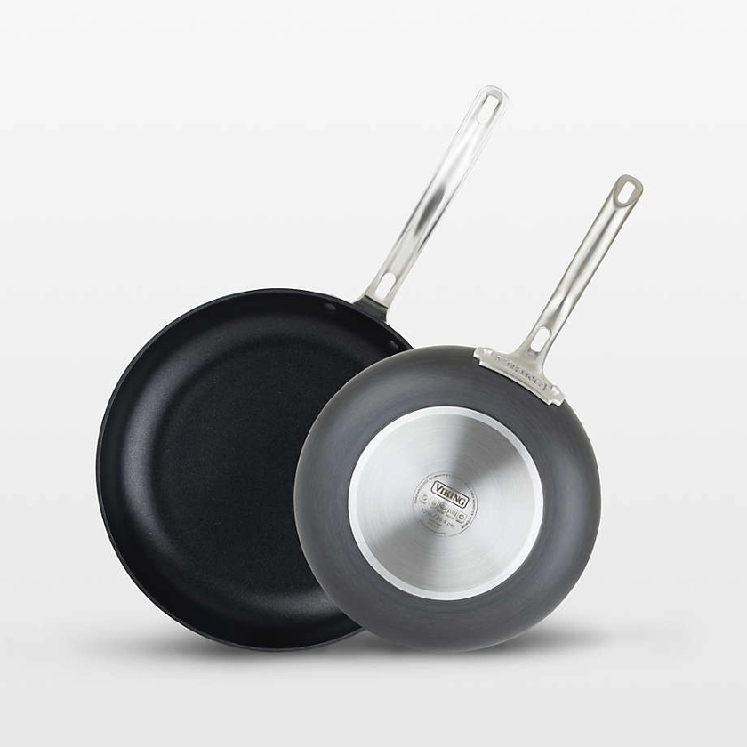 Viking Hard-Anodized Frying Pans, Set of 2 + Reviews | Crate & Barrel