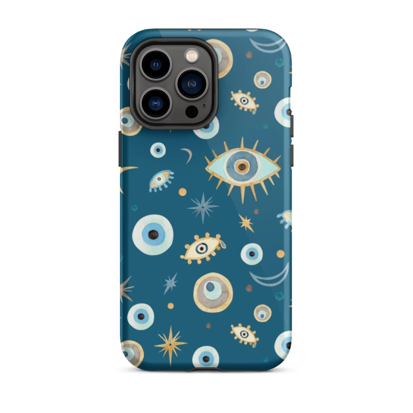 Greek Evil Eye Tough iPhone Case