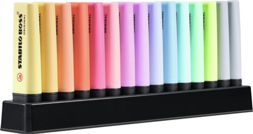 STABILO Boss Orginial Markeerstiften - Pastel - 15 stuks - 14 kleuren