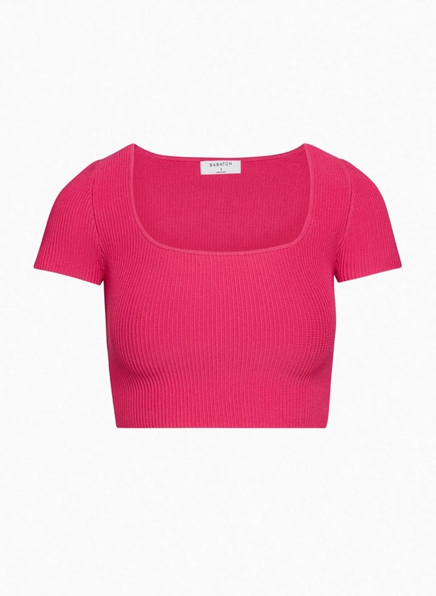 SCULPT KNIT SQUARENECK TOP