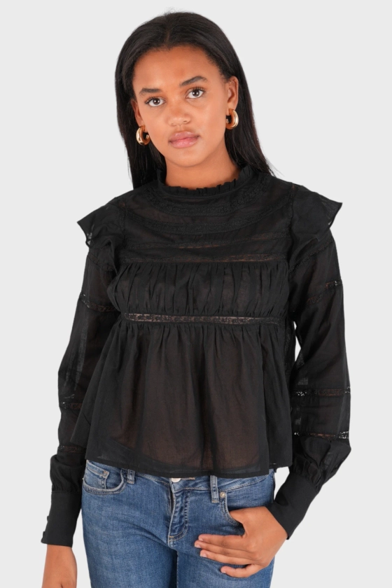 "Amour" blouse black