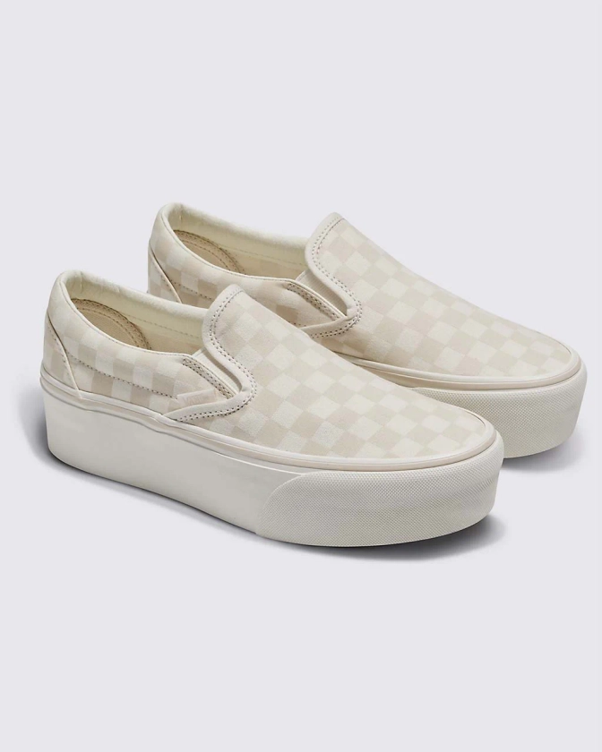 Classic Slip-On Stackform Sneaker - Marshmallow + Turtledove