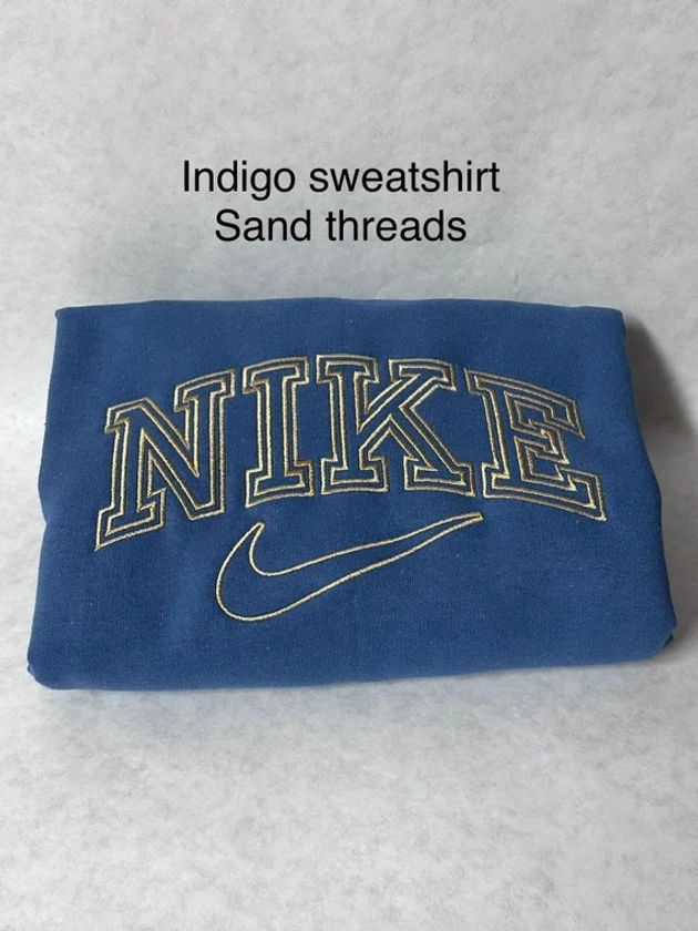 Custom embroidered vintage style sweatshirt