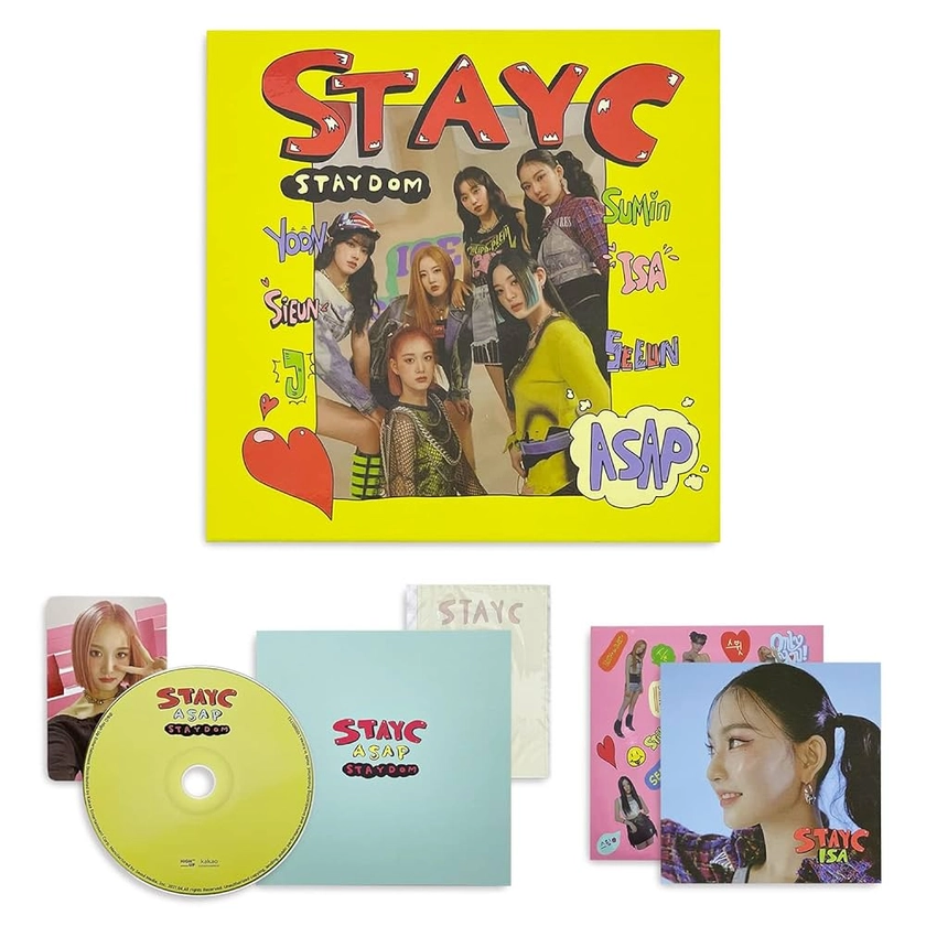 STAYC - 2nd Single Album Photo Book + CD-R + Photocard + Postcard + Sticker + STAYC Official Fragrance Card: STAYC: Amazon.it: CD e Vinili}
