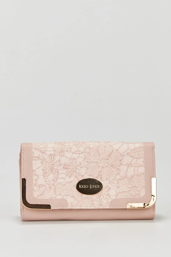Lace Look Large Wallet
