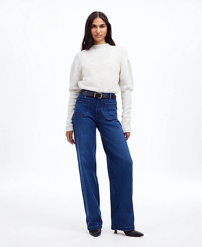 The Emmett Wide-Leg Full Length Jean: Patch Pocket Edition