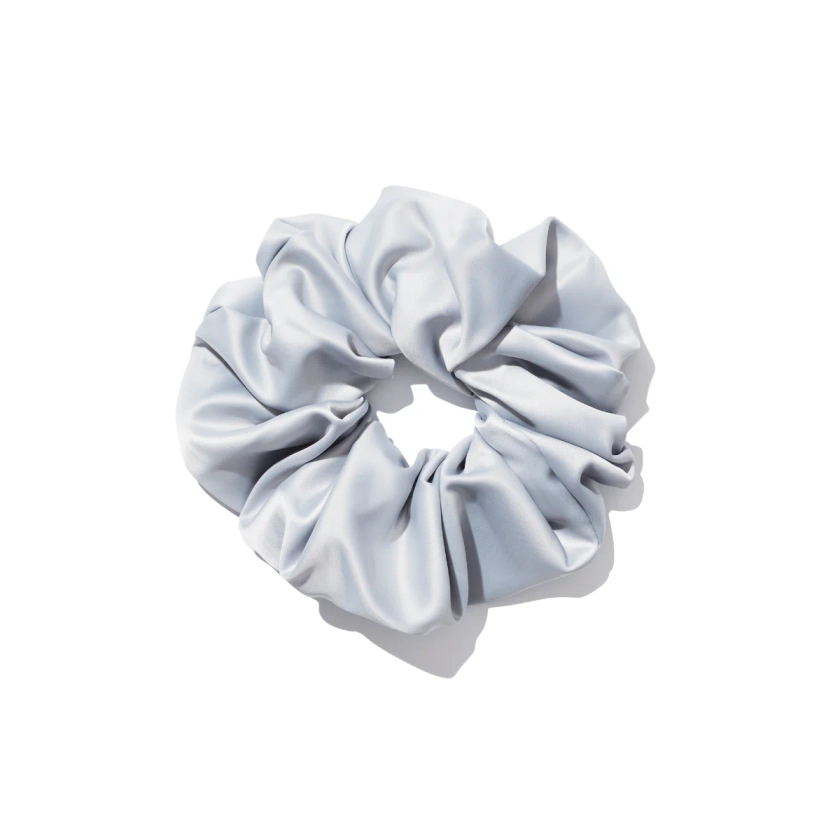 Umberto Giannini Vegan Silk Hair Scrunchie | Grey Pillow Hair Bobble