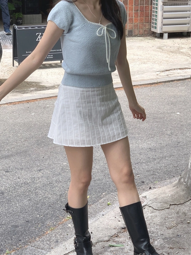 [여름스커트] 세실리 mini skirt : 뮤트크레메