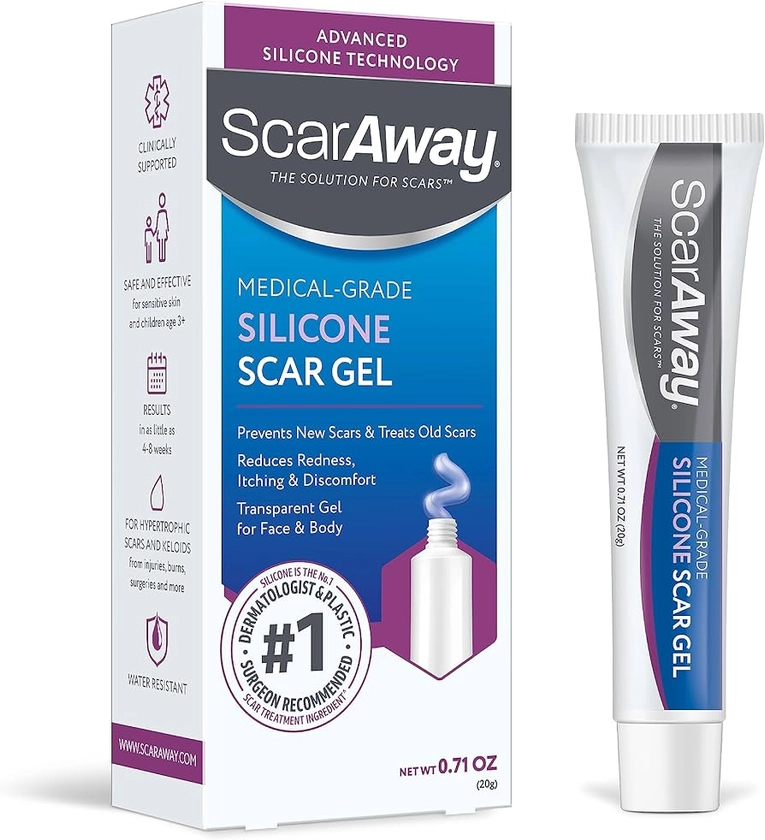 ScarAway Scar Away Scar Repair Gel With Patented Kelo-Cote Technology, 20 Grams