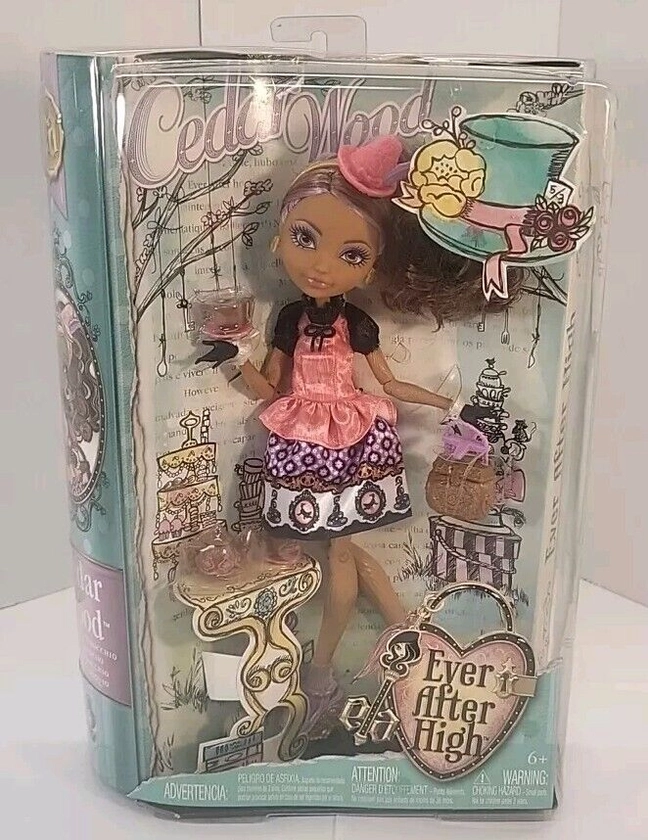 NIB Ever After High Hat-Tastic Party Cedar Wood Doll 2013 New.