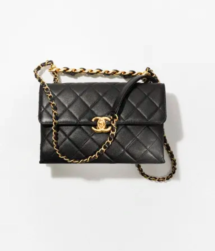 Small Flap Bag - Calfskin & gold-tone metal — Fashion | CHANEL