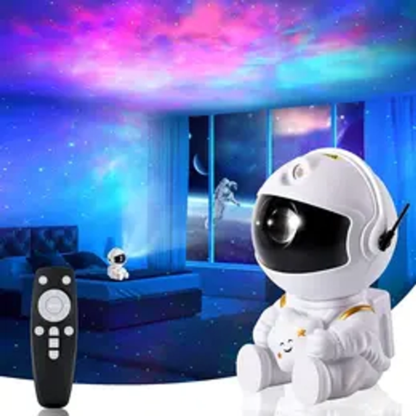 Astronaut Design Starry Sky Projector, USB Powered Galaxy Nebula Projector with Remote Control, Home Gadgets, Novelty Lighting for Bedroom, Living Room, Home Decor