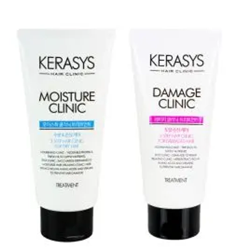 Kerasys Moisture Clinic Treatment - Máscara 300ml + Damage Clinic Treatment Máscara 300ml