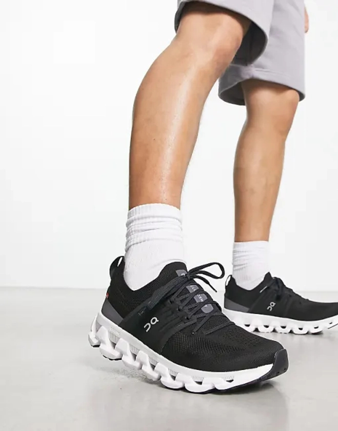 ON Cloudswift 3 running trainers in black and white | ASOS