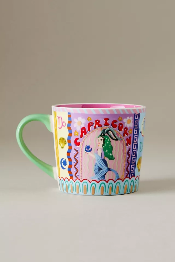 Mug en porcelaine avec signe astrologique Eleanor Bowmer