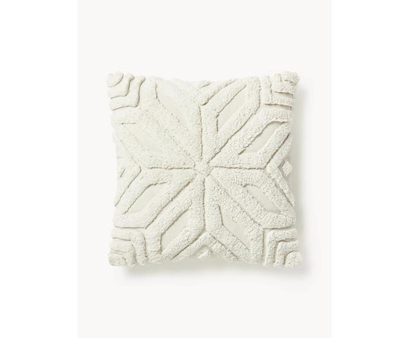 Housse de coussin en coton avec motif hivernal Nira | Westwing