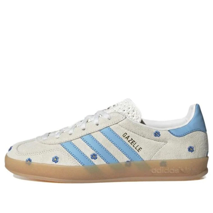 (WMNS) adidas GAZELLE Indoor Floral 'White Blue' IF4491