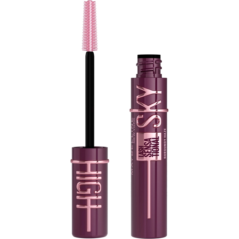 Maybelline Lash Sensational Sky High Volumizing and Thickening Eyelash Lengthening Mascara - Burgundy Haze | LOOKFANTASTIC