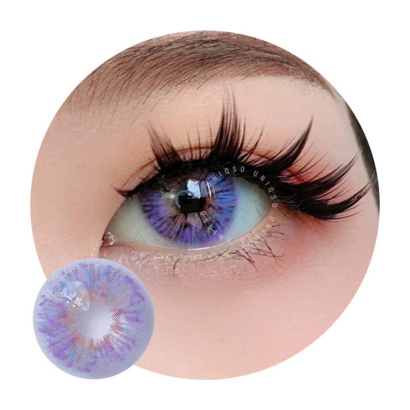 Most Gorgeous Violet Contacts | Urban Layer Monet Violet Colored Contacts