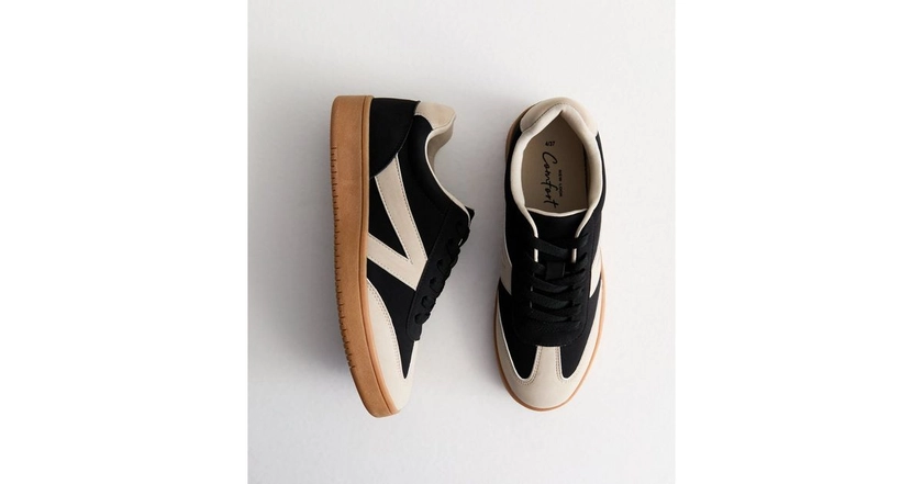 Black Chunky Sole Trainers | New Look