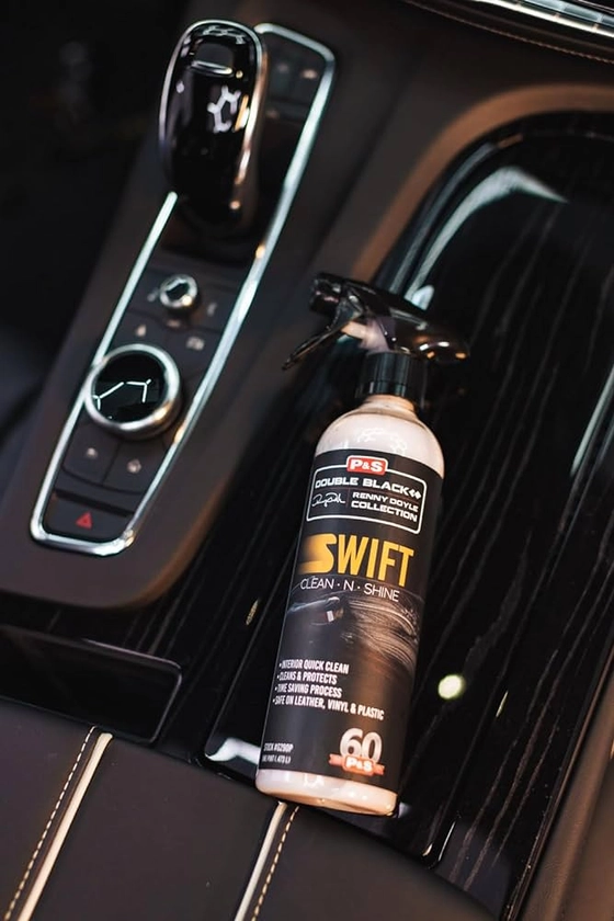 P & S PROFESSIONAL DETAIL PRODUCTS Swift Clean & Shine - Interior Cleaner for Leather, Vinyl, Plastic - Pleasant Fragrance (1 Pint)