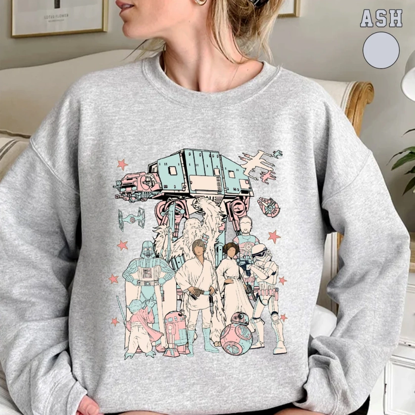 Vintage Disney Star Wars Sweatshirt Retro Galaxys Edge Shirt - Etsy