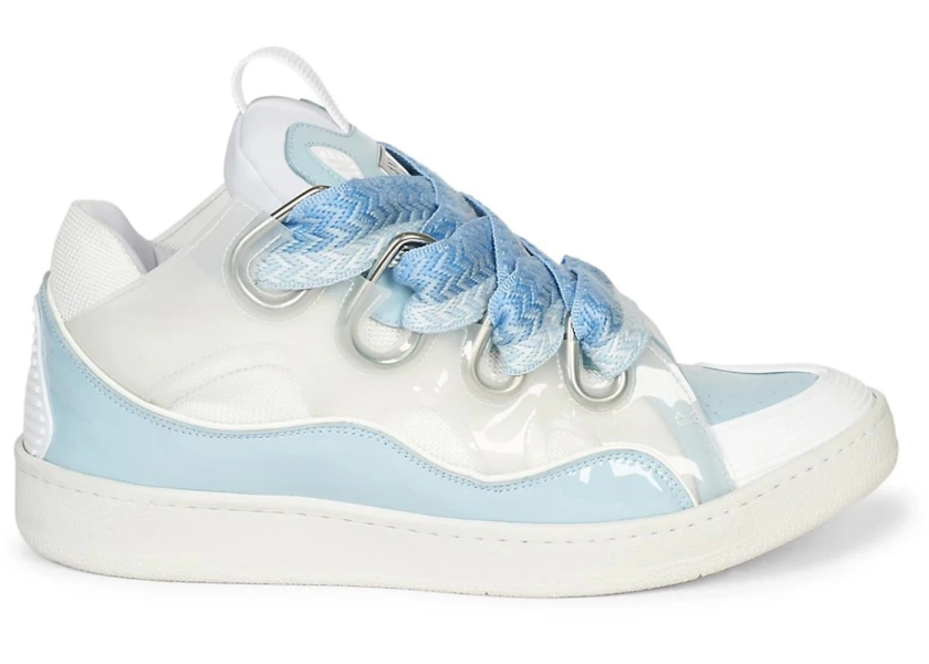 Lanvin Curb Sneaker White Light Blue