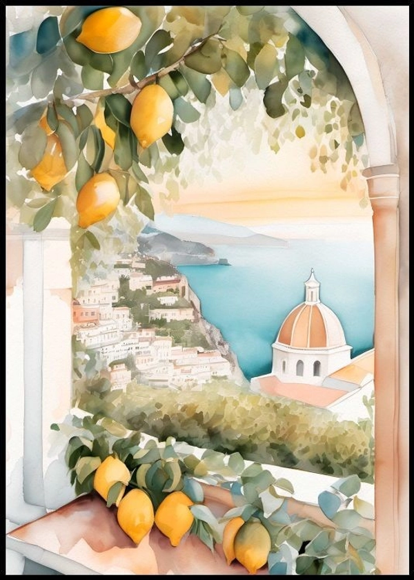 Amalfi Art Poster